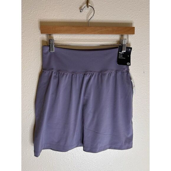 GAP Eclipse Split-Front Exercise Skort Soze Small Tall Storm Gray (purple) - Picture 2 of 7
